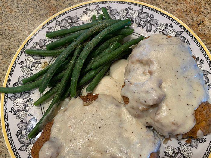 Chicken Fried Steak with Sausage Gravy Recipe