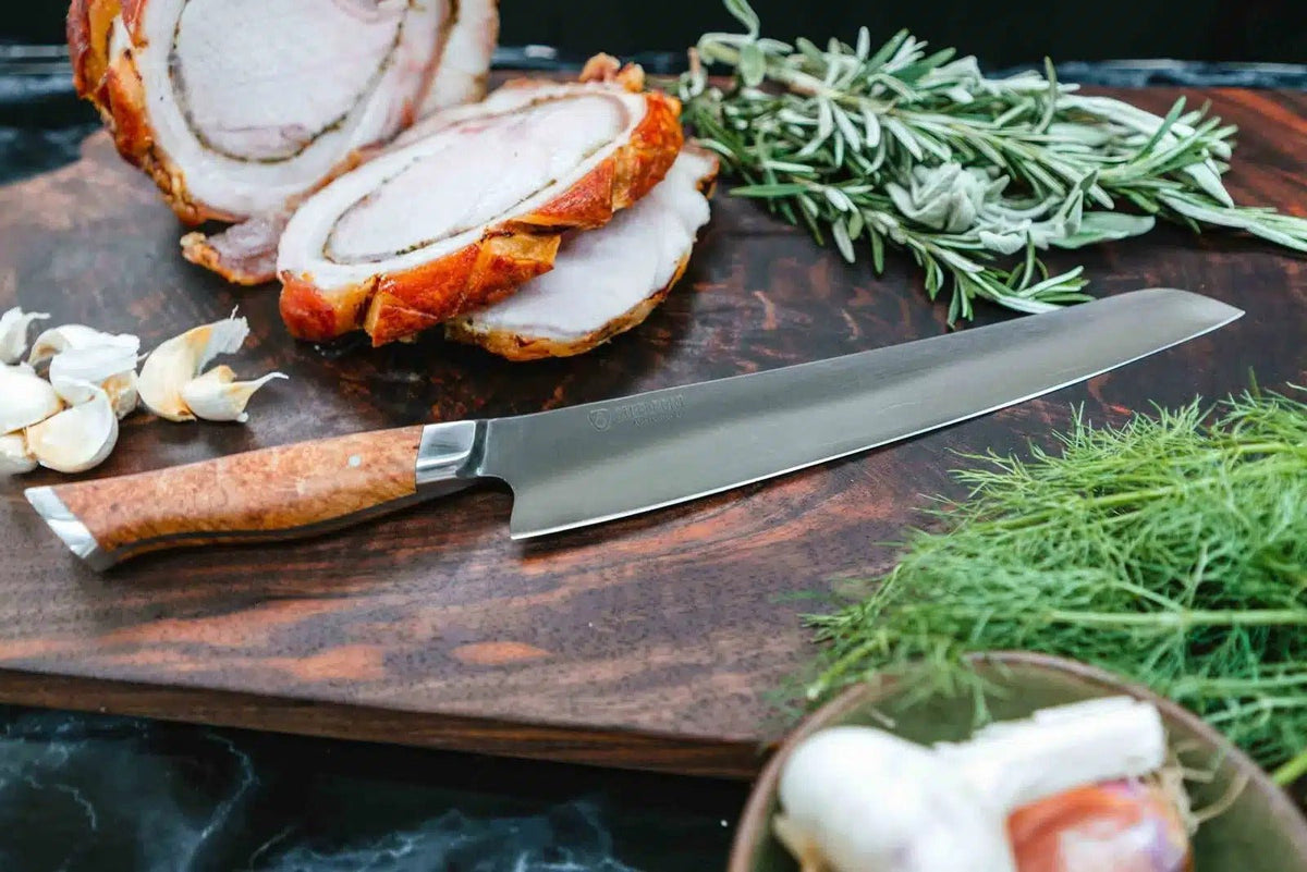 Professional Meat Cutting Knife - the Ultimate 100% Steel Slicing Knife -  Slice Meat Like the Pros (10)
